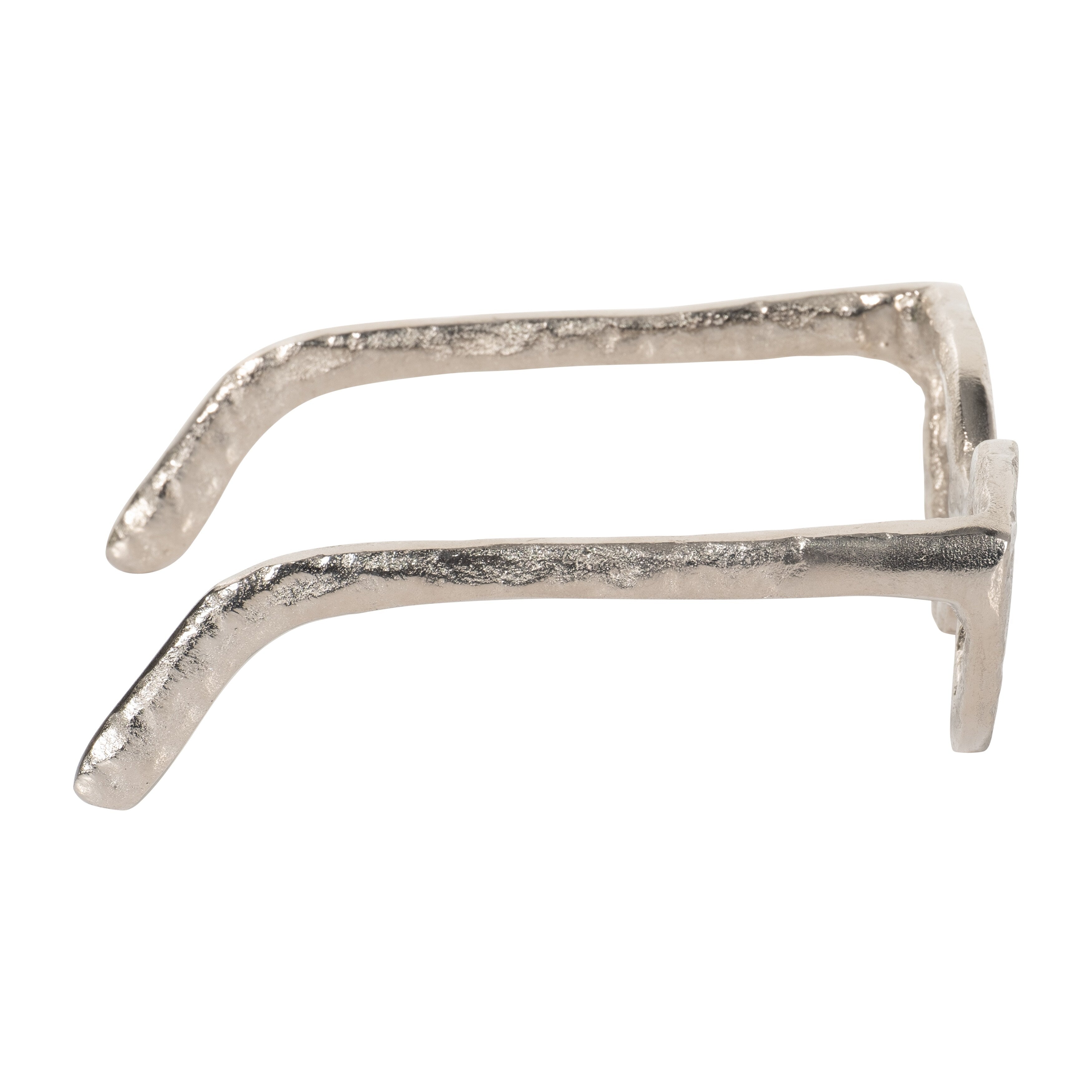 Sagebrook Home Sculpture abstraite moderne en métal et verres en aluminium, objet décoratif