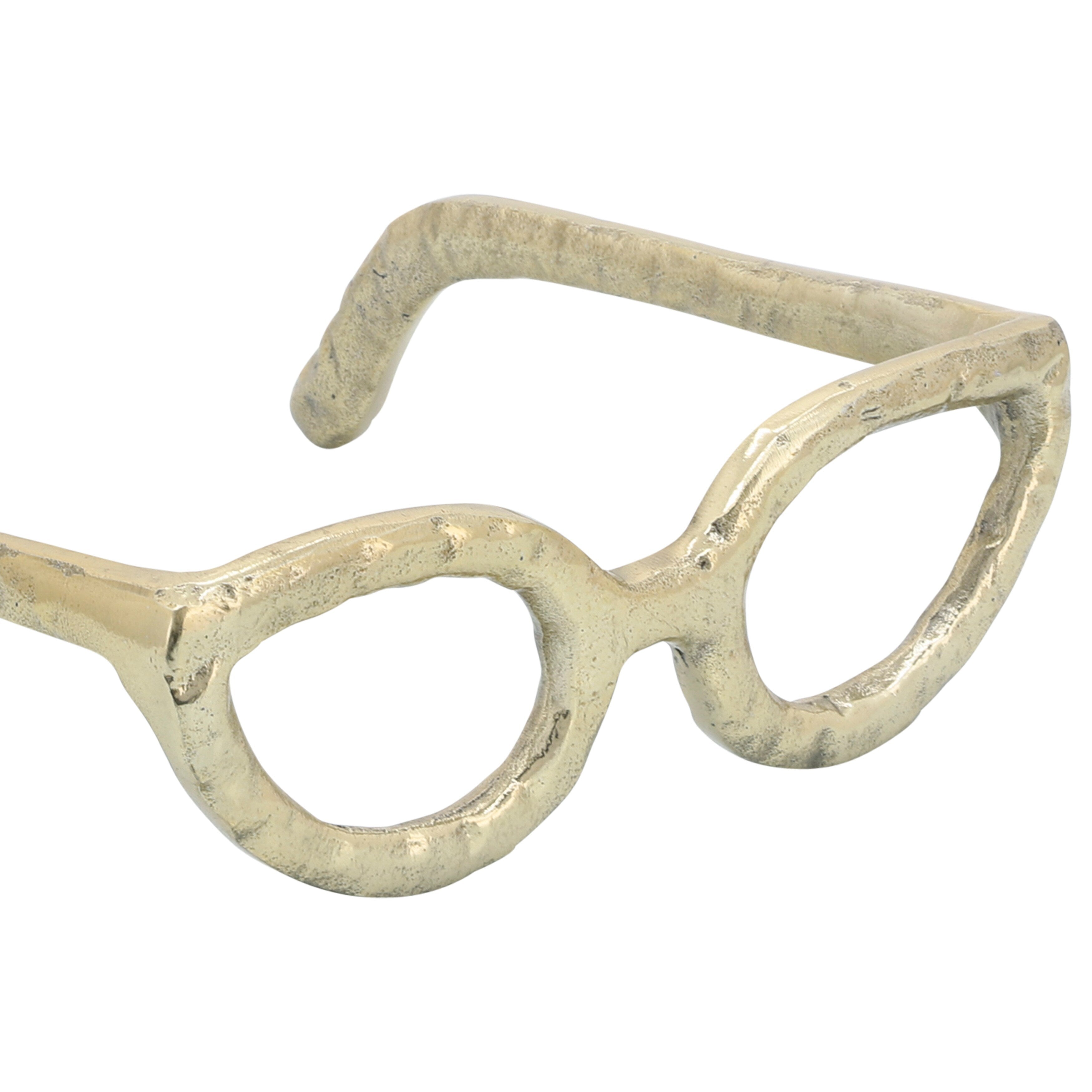 Sagebrook Home Sculpture abstraite moderne en métal et verres en aluminium, objet décoratif