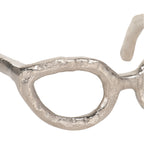 Sagebrook Home Sculpture abstraite moderne en métal et verres en aluminium, objet décoratif