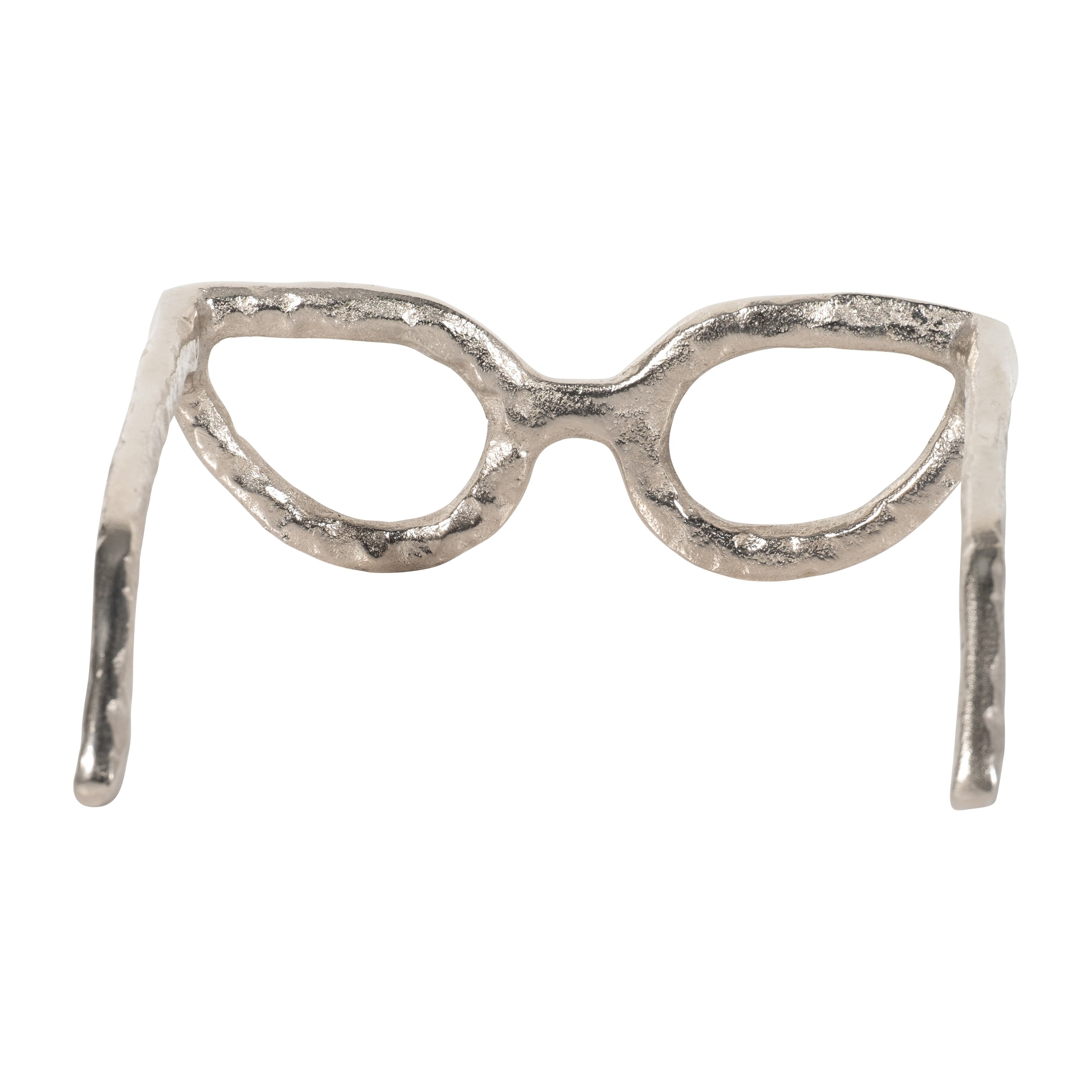 Sagebrook Home Sculpture abstraite moderne en métal et verres en aluminium, objet décoratif