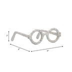 Sagebrook Home Sculpture abstraite moderne en métal et verres en aluminium, objet décoratif