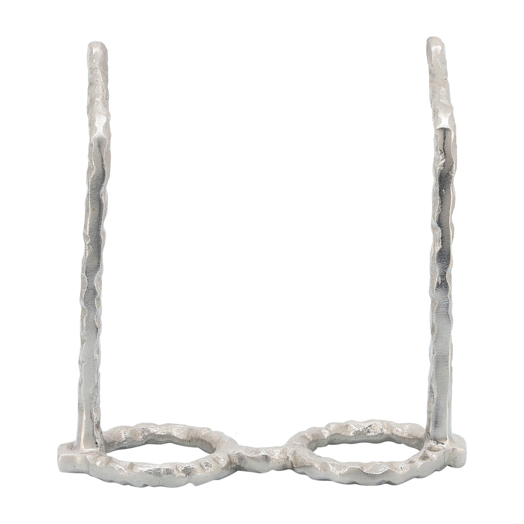 Sagebrook Home Sculpture abstraite moderne en métal et verres en aluminium, objet décoratif