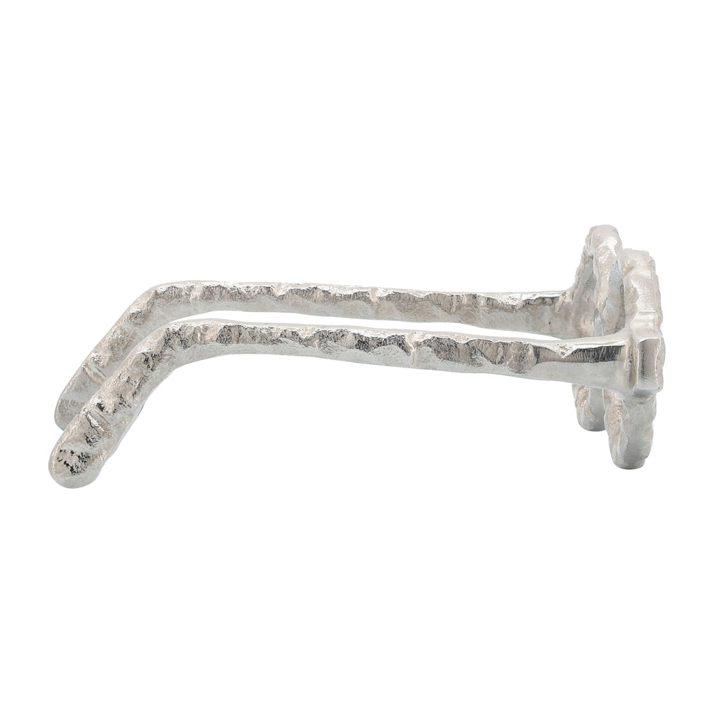 Sagebrook Home Sculpture abstraite moderne en métal et verres en aluminium, objet décoratif
