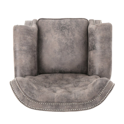 Fauteuil inclinable avec accoudoirs roulés et dossier relevable, profitez d'un confort cocooning