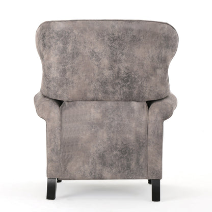 Fauteuil inclinable avec accoudoirs roulés et dossier relevable, profitez d'un confort cocooning