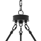 Lustre rond en forme de roue de chariot de style ferme moderne Acroma à 20 lumières de 40 po avec certification UL