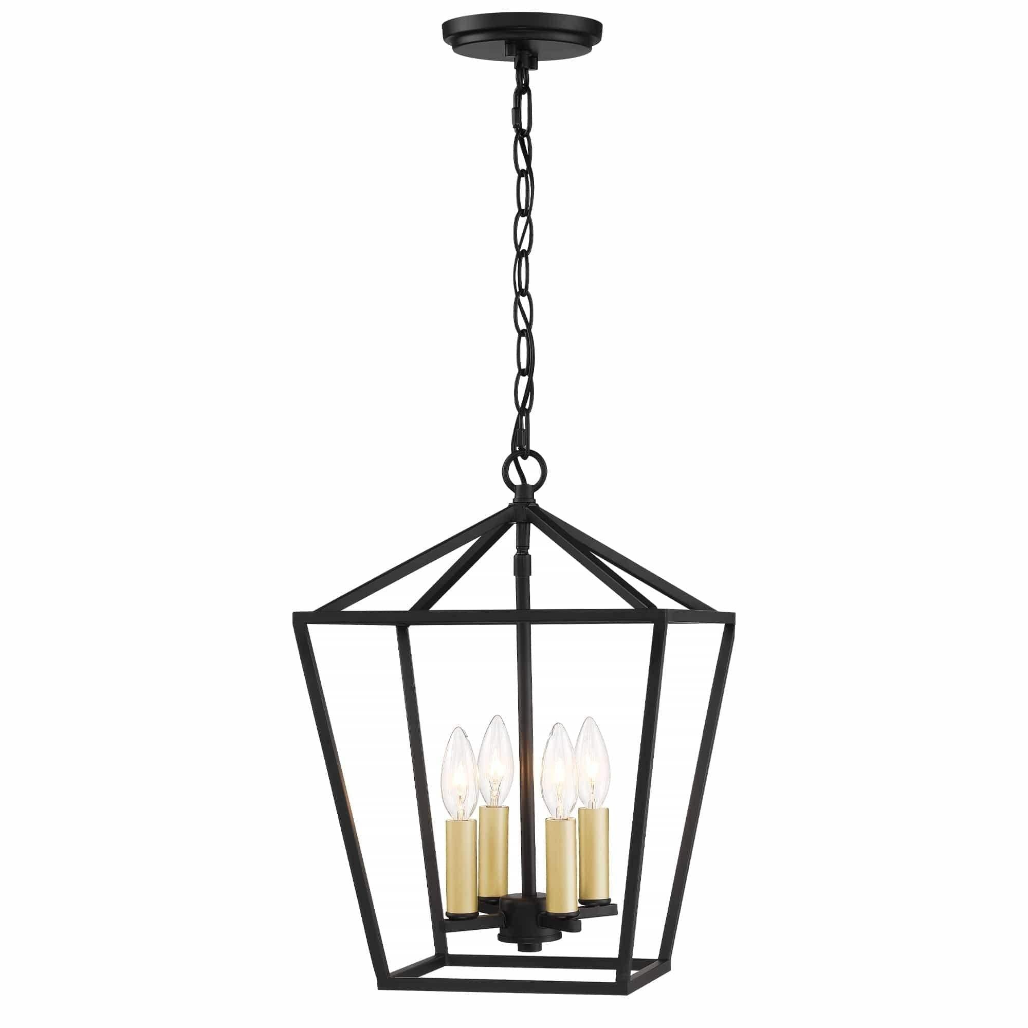 Suspension lanterne de cuisine moderne à 4 lumières Finnick, certifiée UL