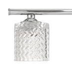 Applique de salle de bain moderne en cristal Acroma à 6 lumières - 45 pouces