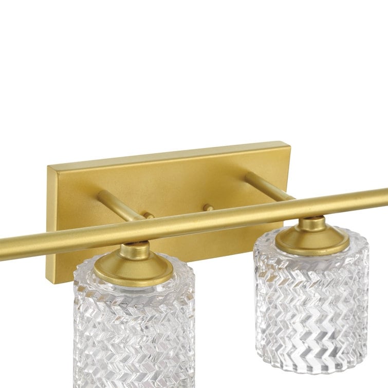Applique de salle de bain moderne en cristal Acroma à 6 lumières - 45 pouces