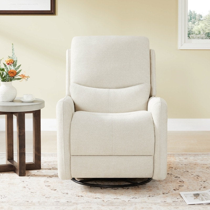 Fauteuil inclinable pivotant électrique Adalyn avec coussin lombaire