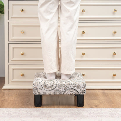 Tabouret d'escalier pour chien Adeco Ottoman rembourré en tissu