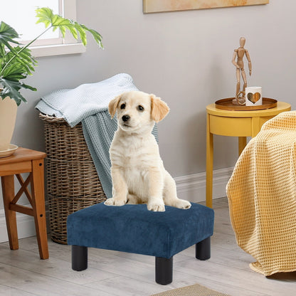 Tabouret d'escalier pour chien Adeco Ottoman rembourré en tissu