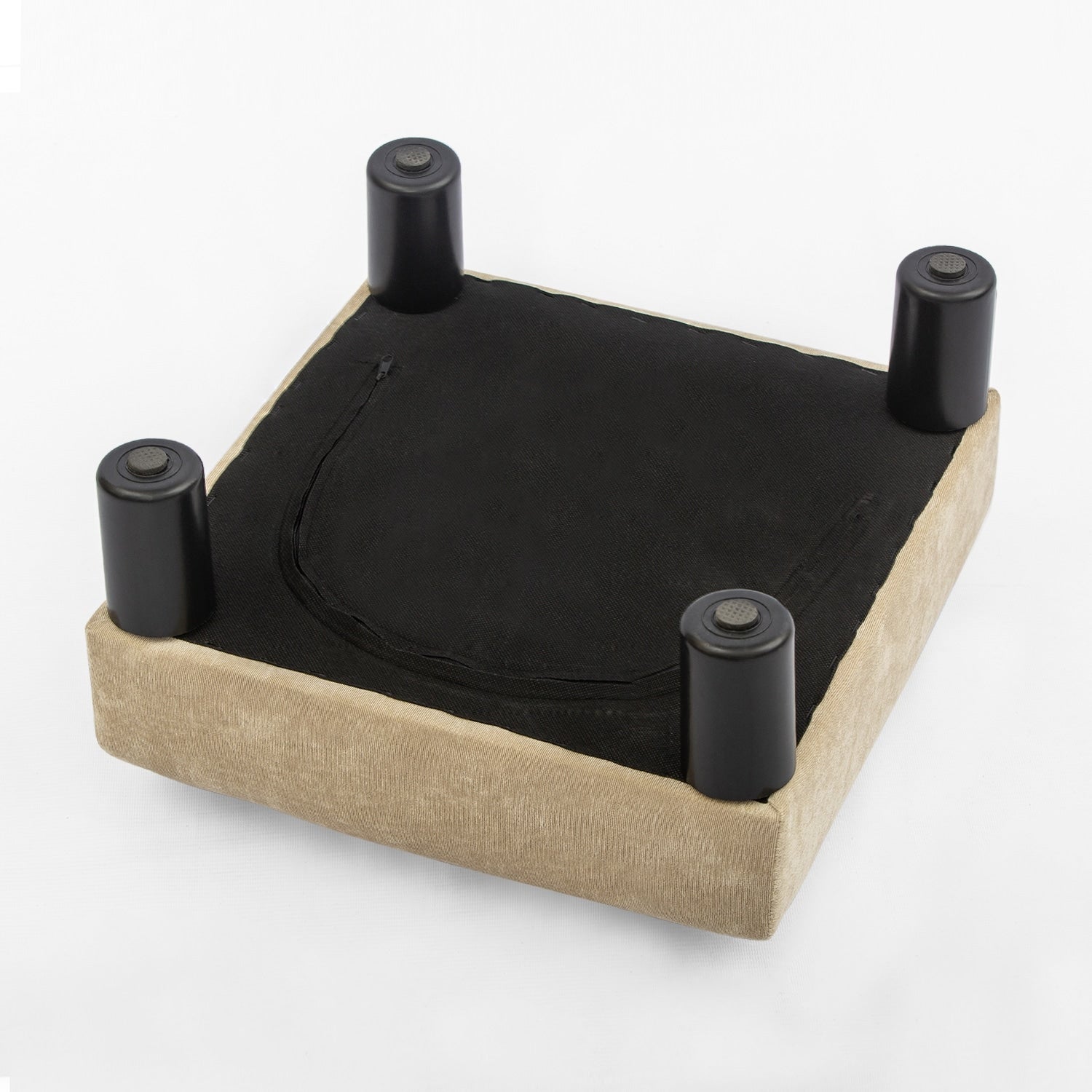 Tabouret d'escalier pour chien Adeco Ottoman rembourré en tissu