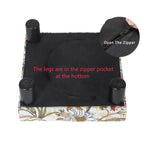 Adeco Ottoman Upholstered Fabric Footrest Pet Steps Dog Stair Stool