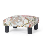 Adeco Ottoman Upholstered Fabric Footrest Pet Steps Dog Stair Stool