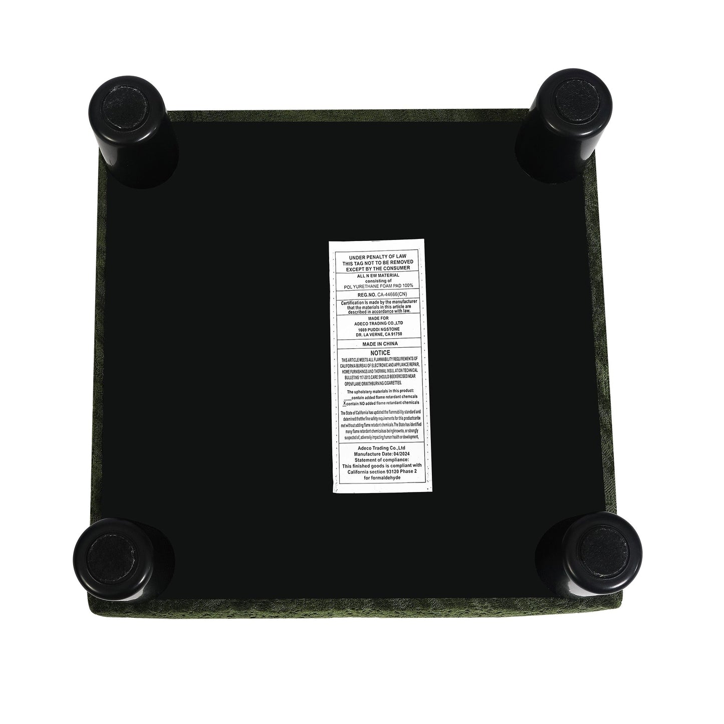 Tabouret d'escalier pour chien Adeco Ottoman rembourré en tissu