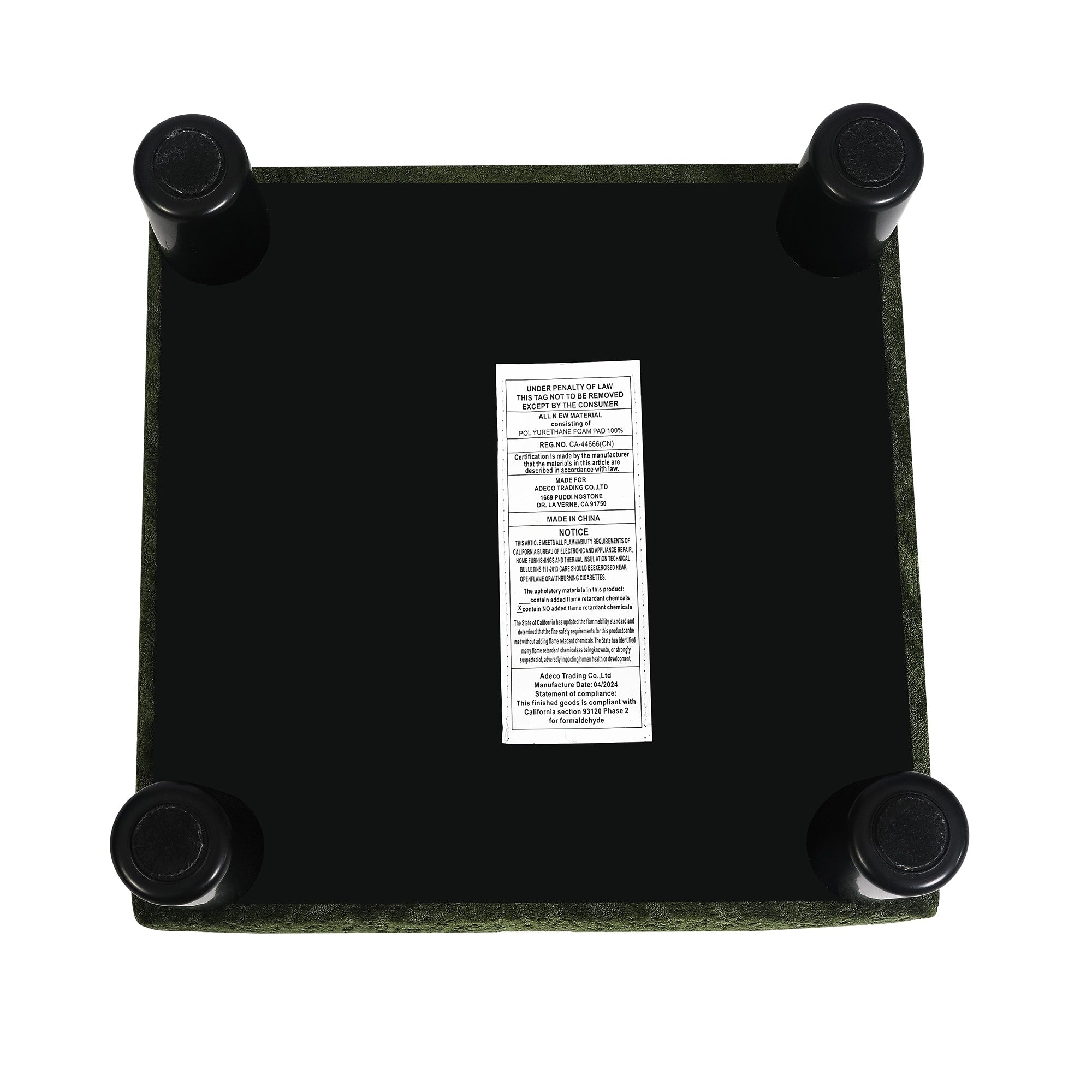 Tabouret d'escalier pour chien Adeco Ottoman rembourré en tissu