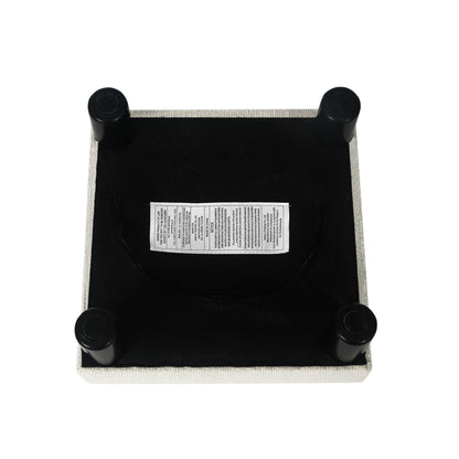 Tabouret d'escalier pour chien Adeco Ottoman rembourré en tissu