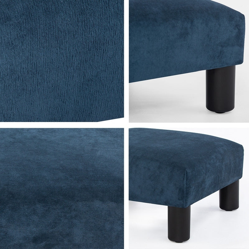 Tabouret d'escalier pour chien Adeco Ottoman rembourré en tissu