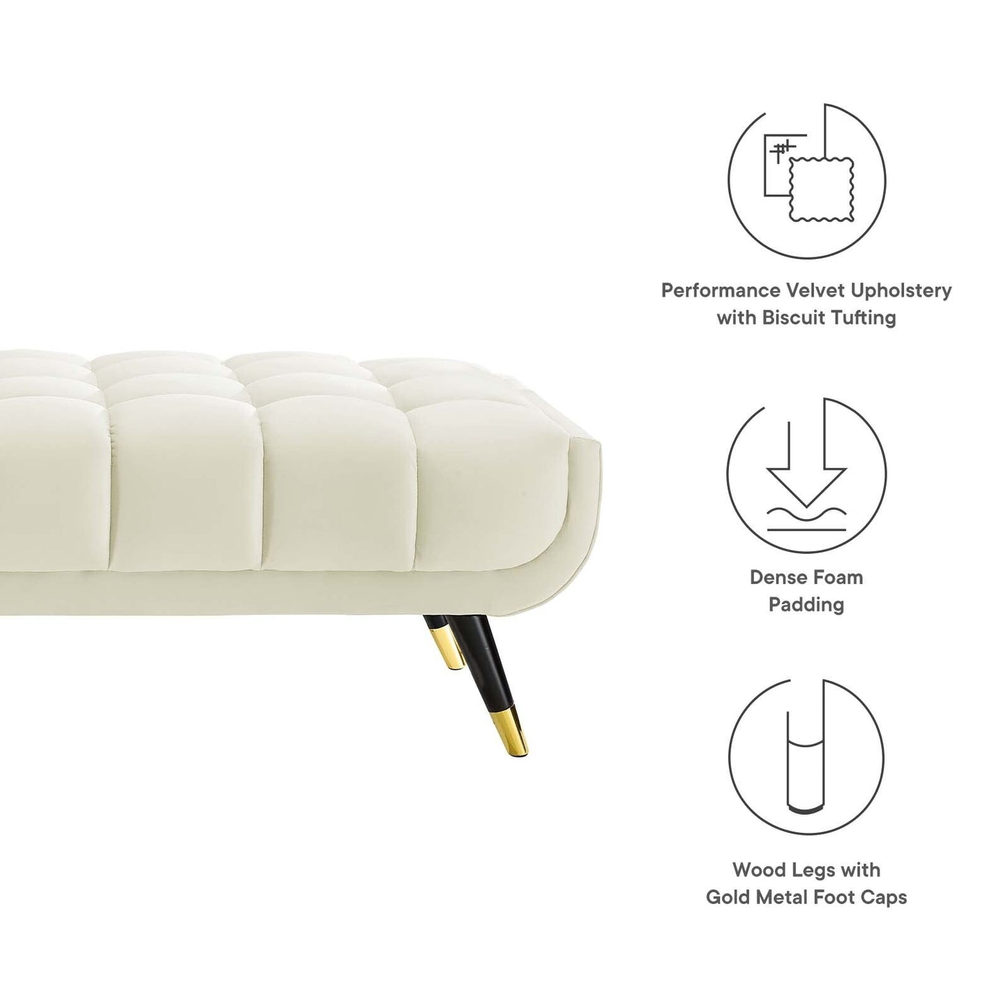 Banc en velours Adept 60 Performance