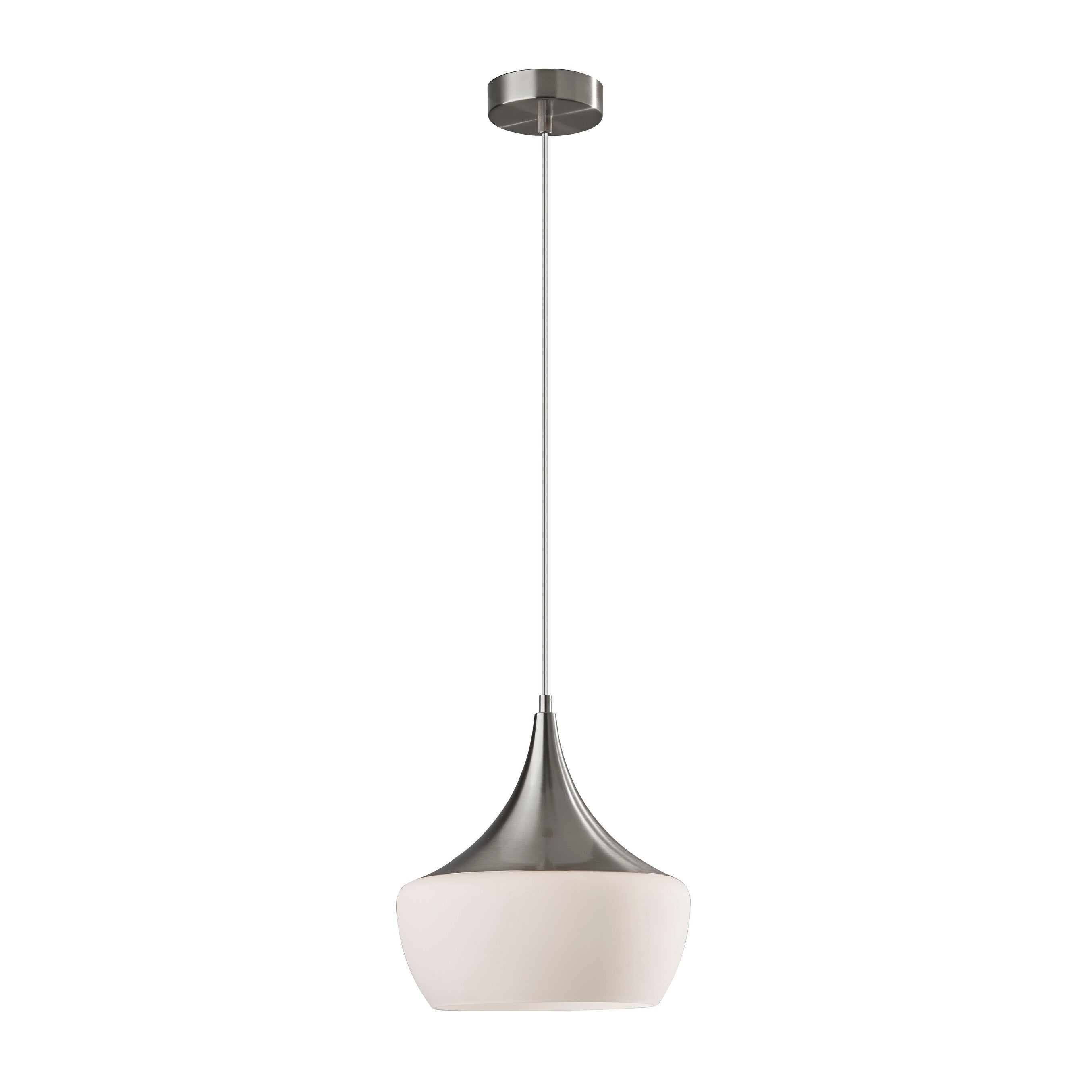 Lampe suspendue Eliza noire ou acier Adesso