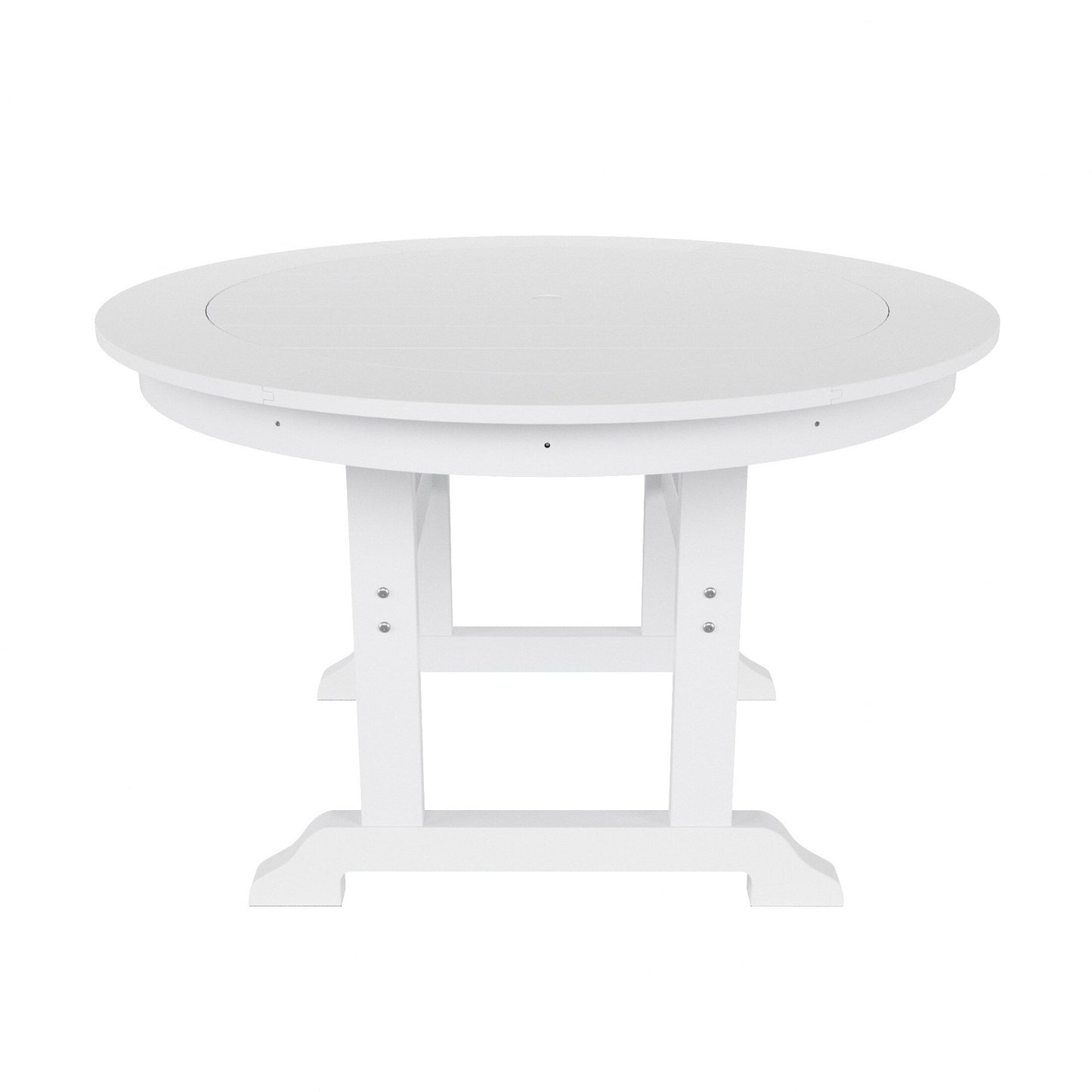 Ensemble de 5 chaises de salle à manger rondes Adirondack Polytrends Laguna en PEHD, toutes saisons, pour terrasse