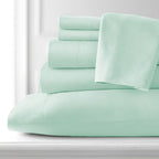 Ensemble de draps ultra-doux 7 pièces pour matelas ajustable Split King