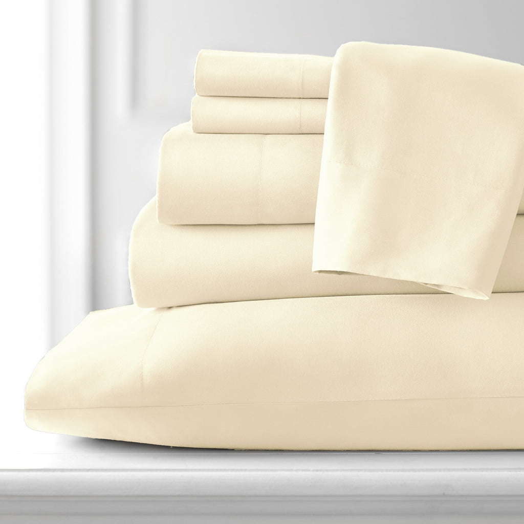 Ensemble de draps ultra-doux 7 pièces pour matelas ajustable Split King