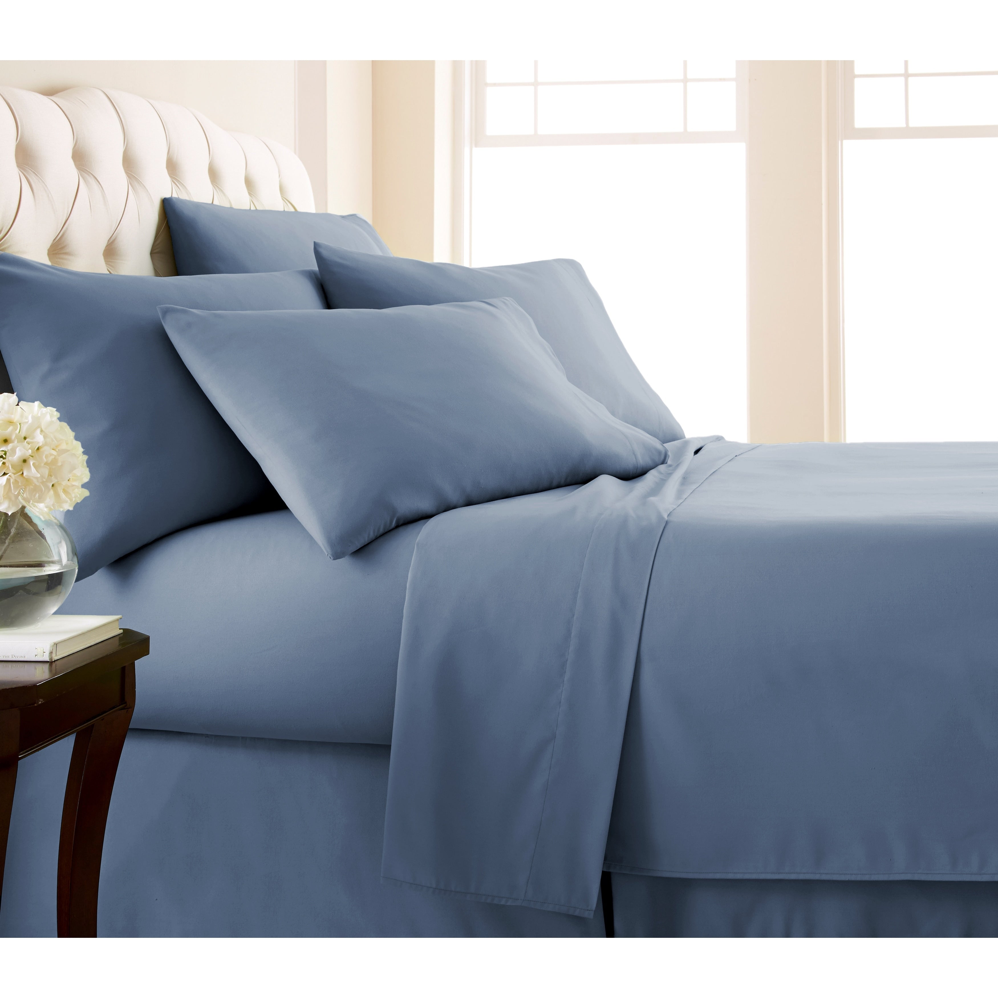 Ensemble de draps ultra-doux 7 pièces pour matelas ajustable Split King