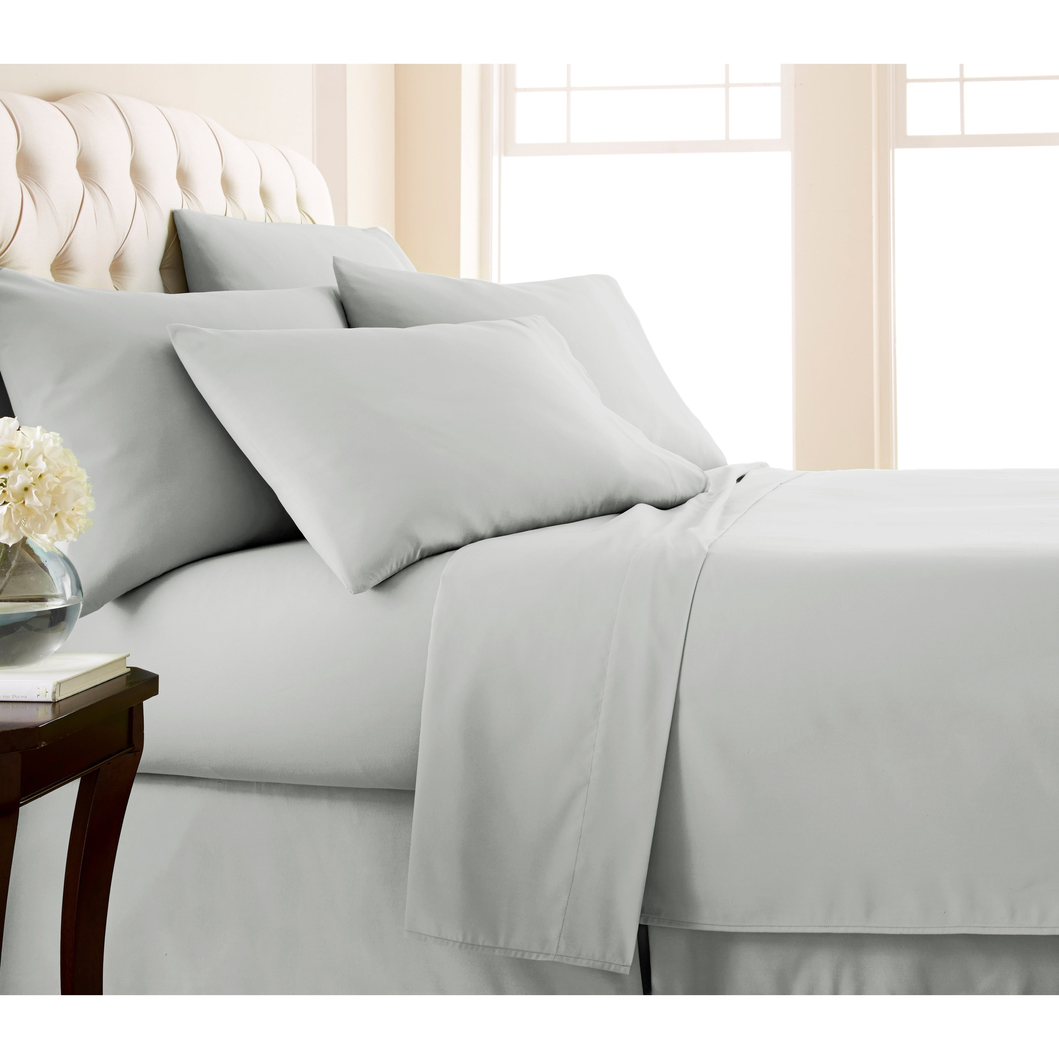 Ensemble de draps ultra-doux 7 pièces pour matelas ajustable Split King