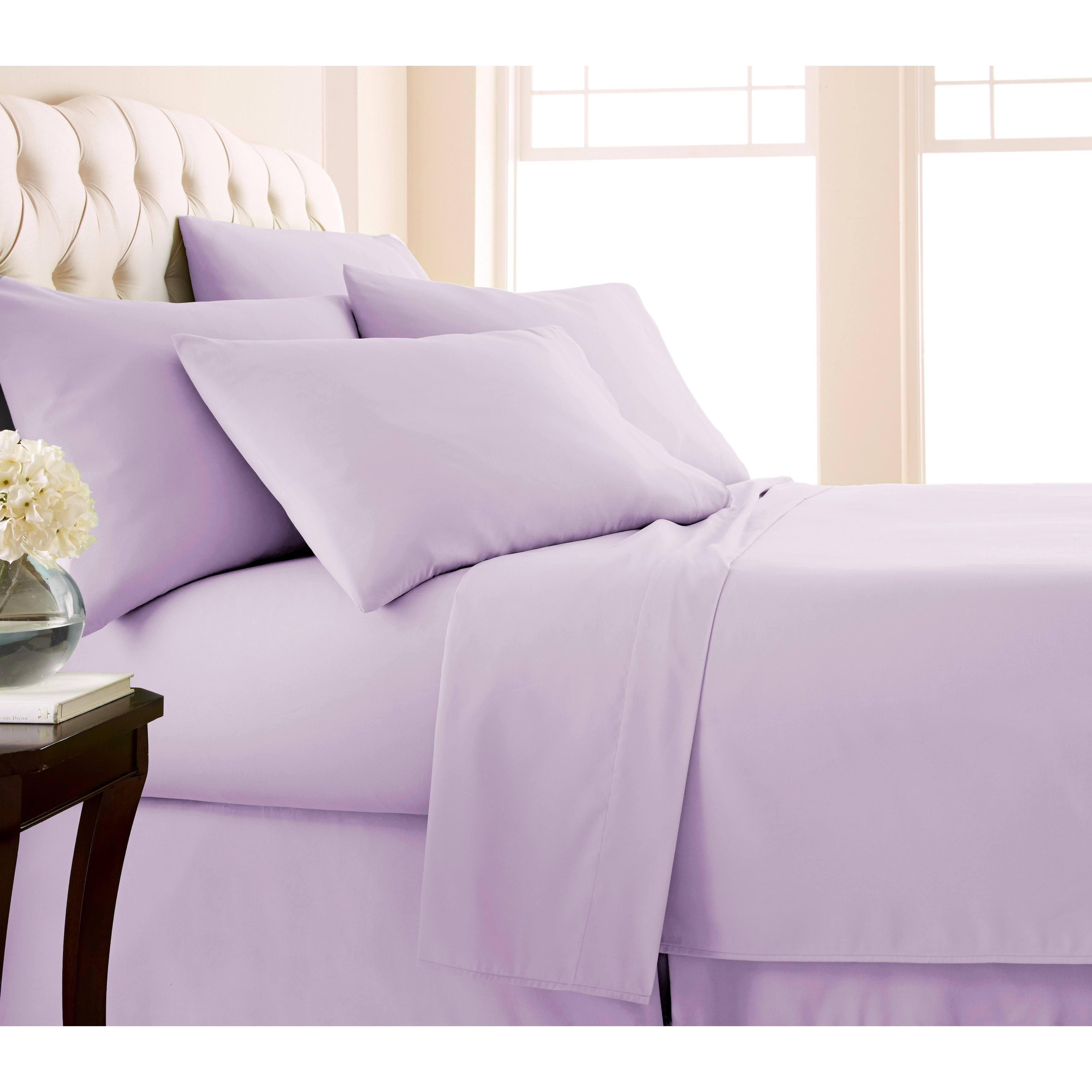 Ensemble de draps ultra-doux 7 pièces pour matelas ajustable Split King