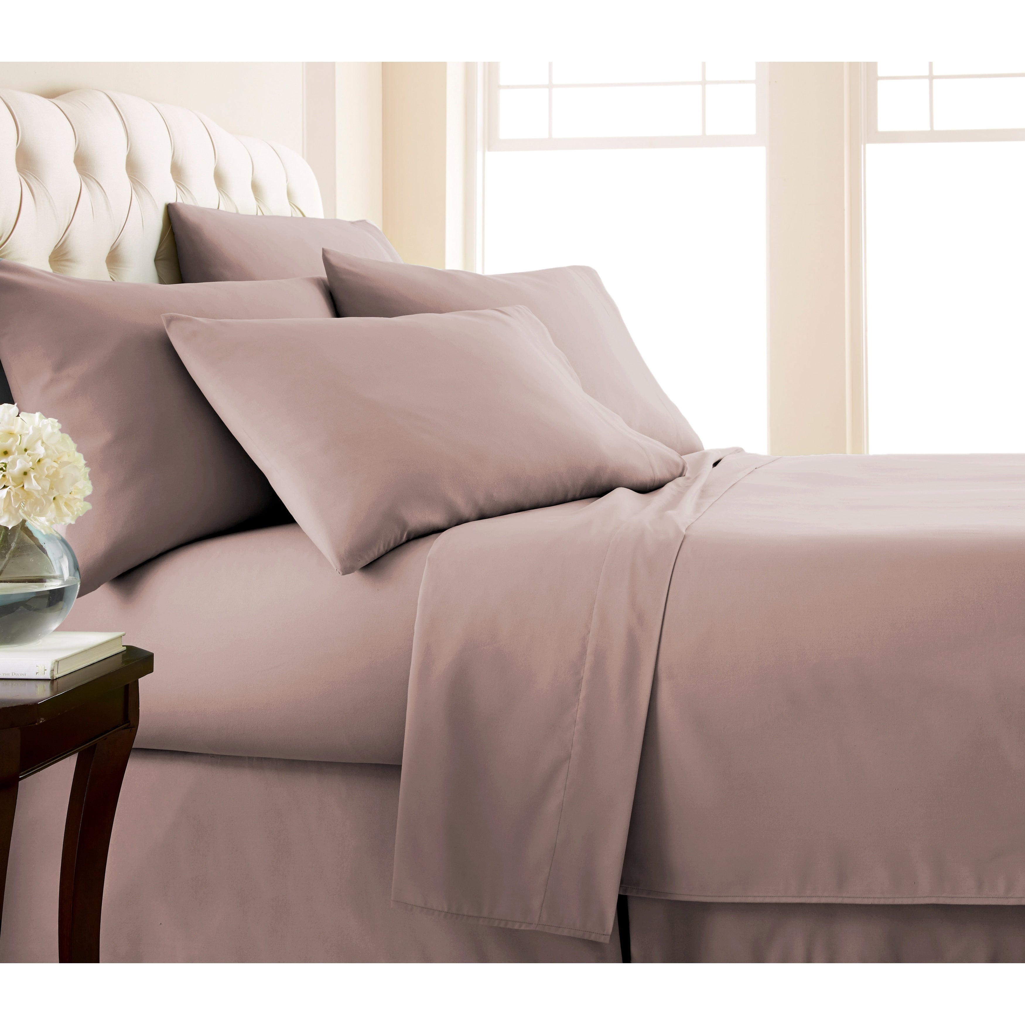 Ensemble de draps ultra-doux 7 pièces pour matelas ajustable Split King