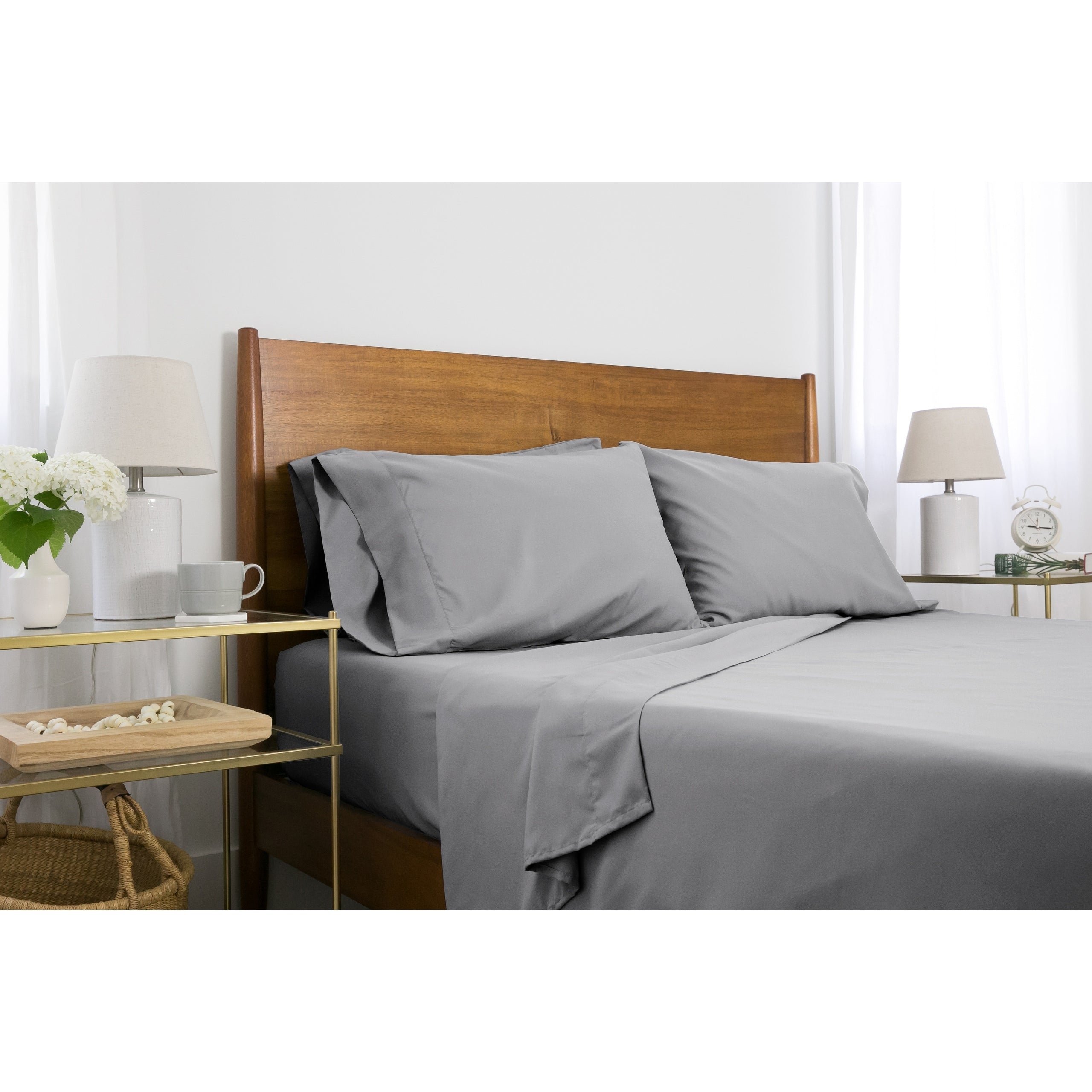 Ensemble de draps ultra-doux 7 pièces pour matelas ajustable Split King