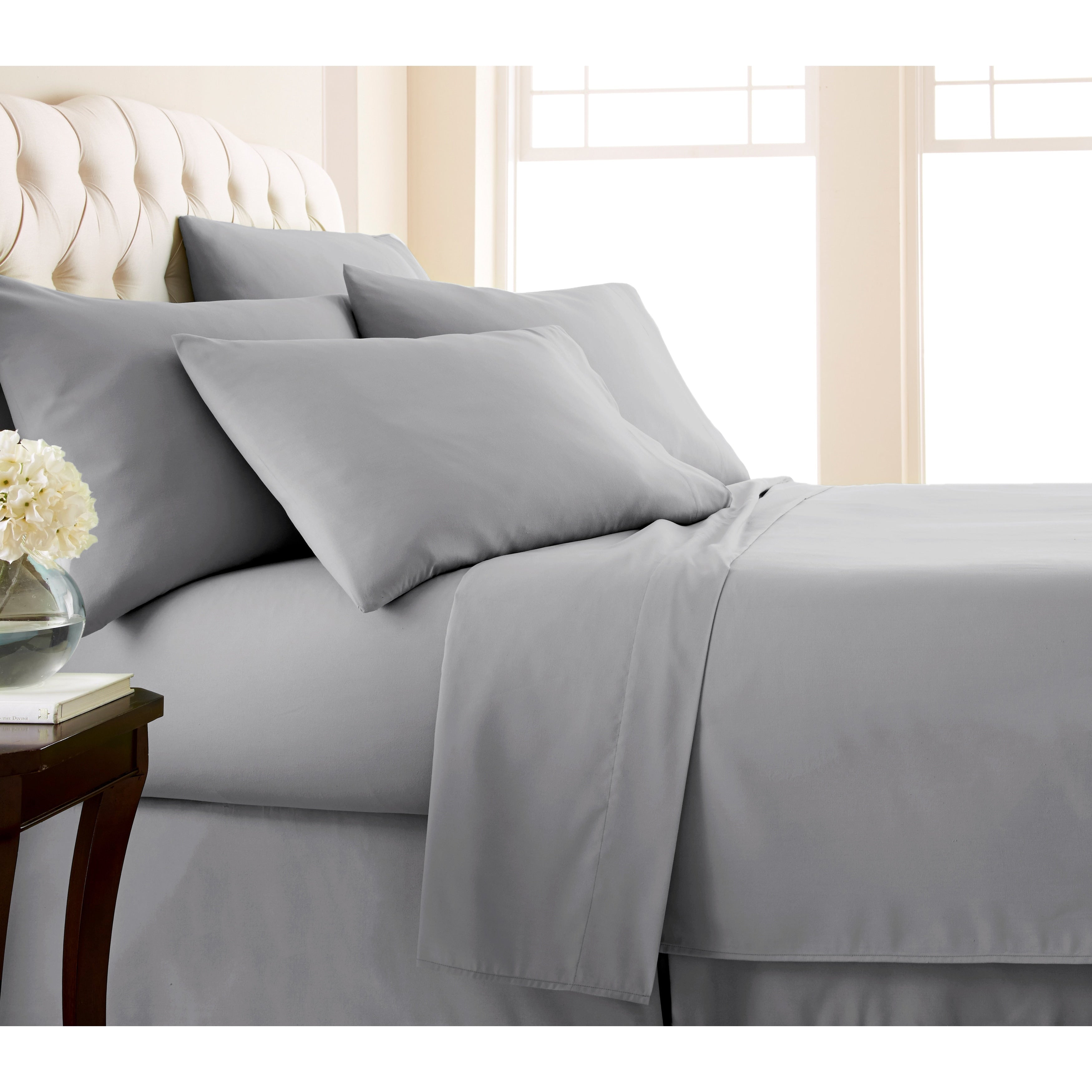 Ensemble de draps ultra-doux 7 pièces pour matelas ajustable Split King