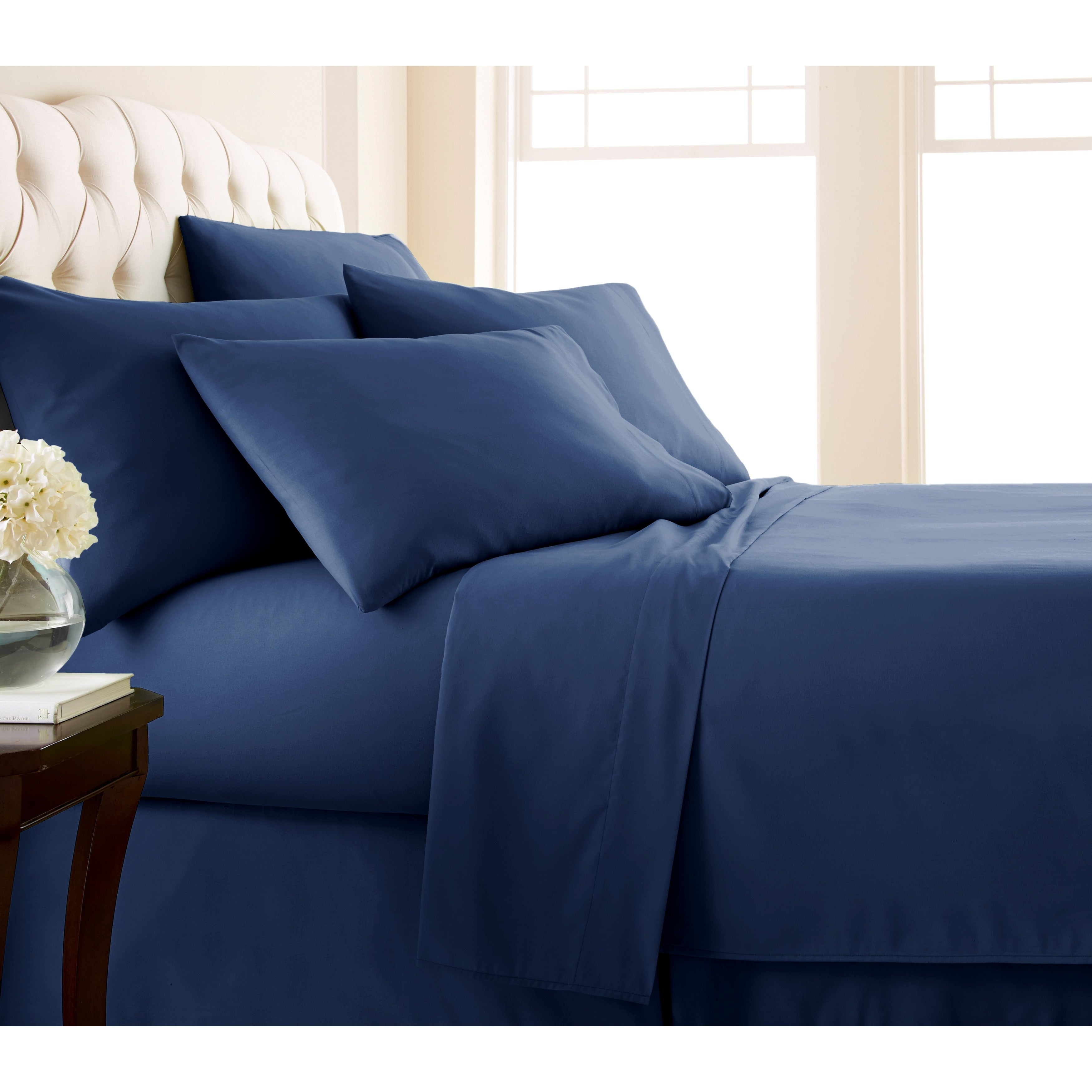 Ensemble de draps ultra-doux 7 pièces pour matelas ajustable Split King
