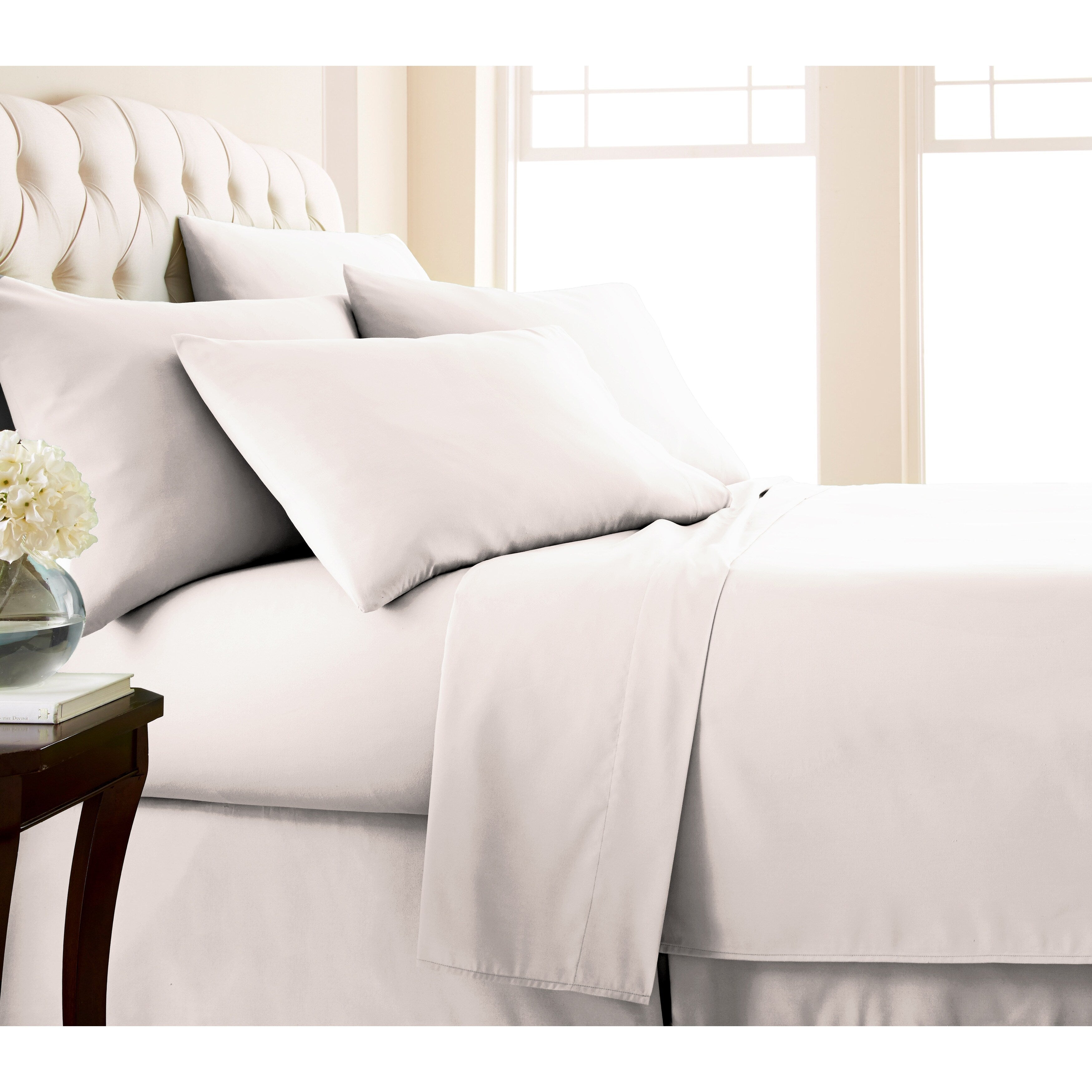 Ensemble de draps ultra-doux 7 pièces pour matelas ajustable Split King