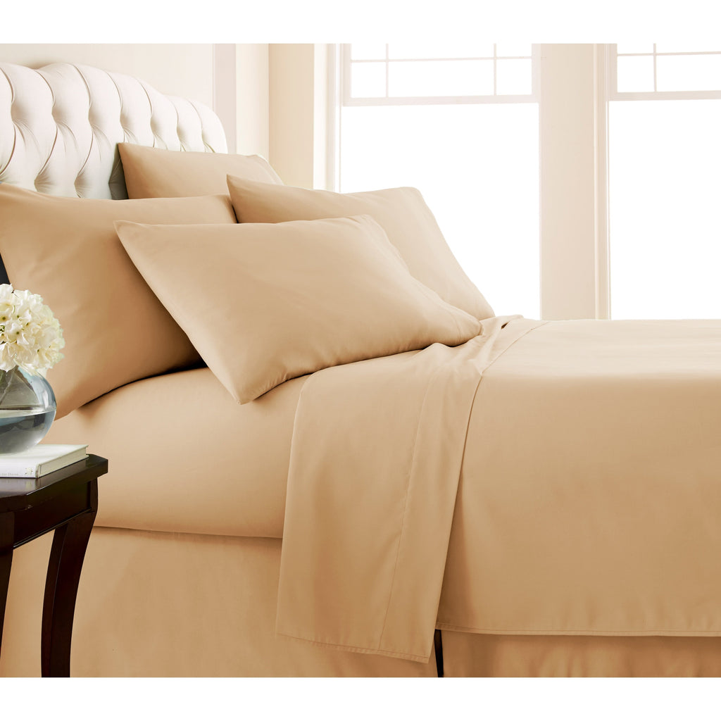 Ensemble de draps ultra-doux 7 pièces pour matelas ajustable Split King