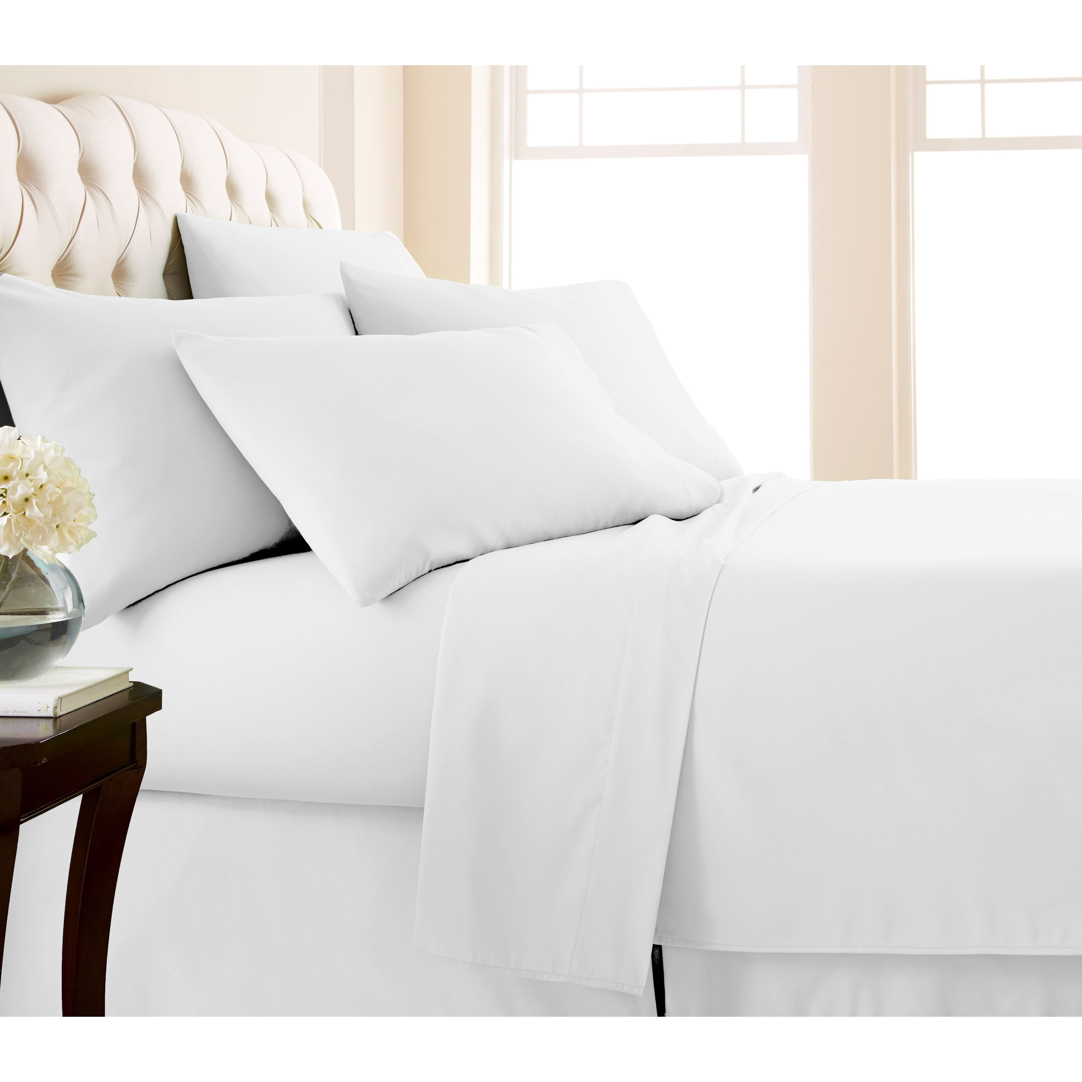 Ensemble de draps ultra-doux 7 pièces pour matelas ajustable Split King