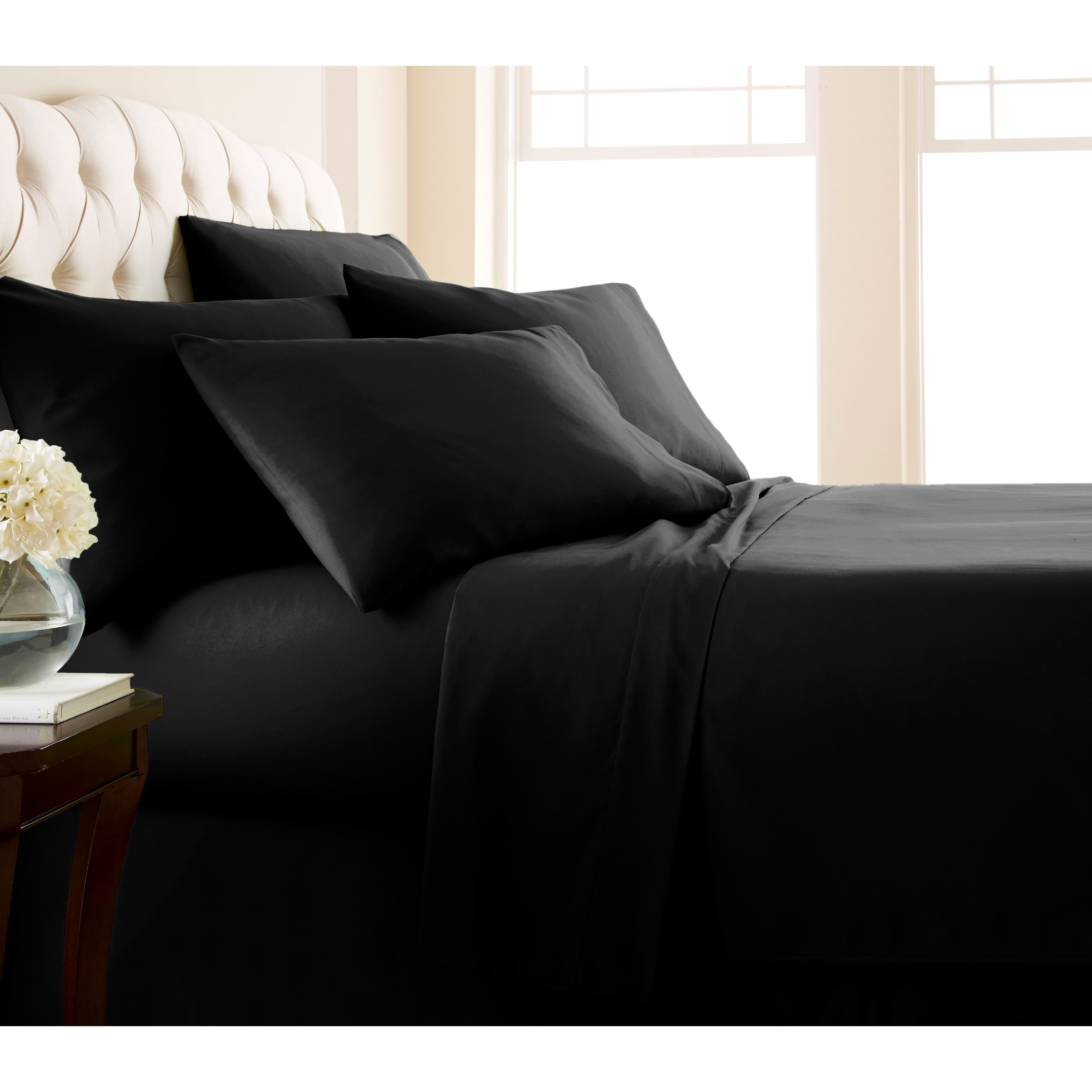 Ensemble de draps ultra-doux 7 pièces pour matelas ajustable Split King