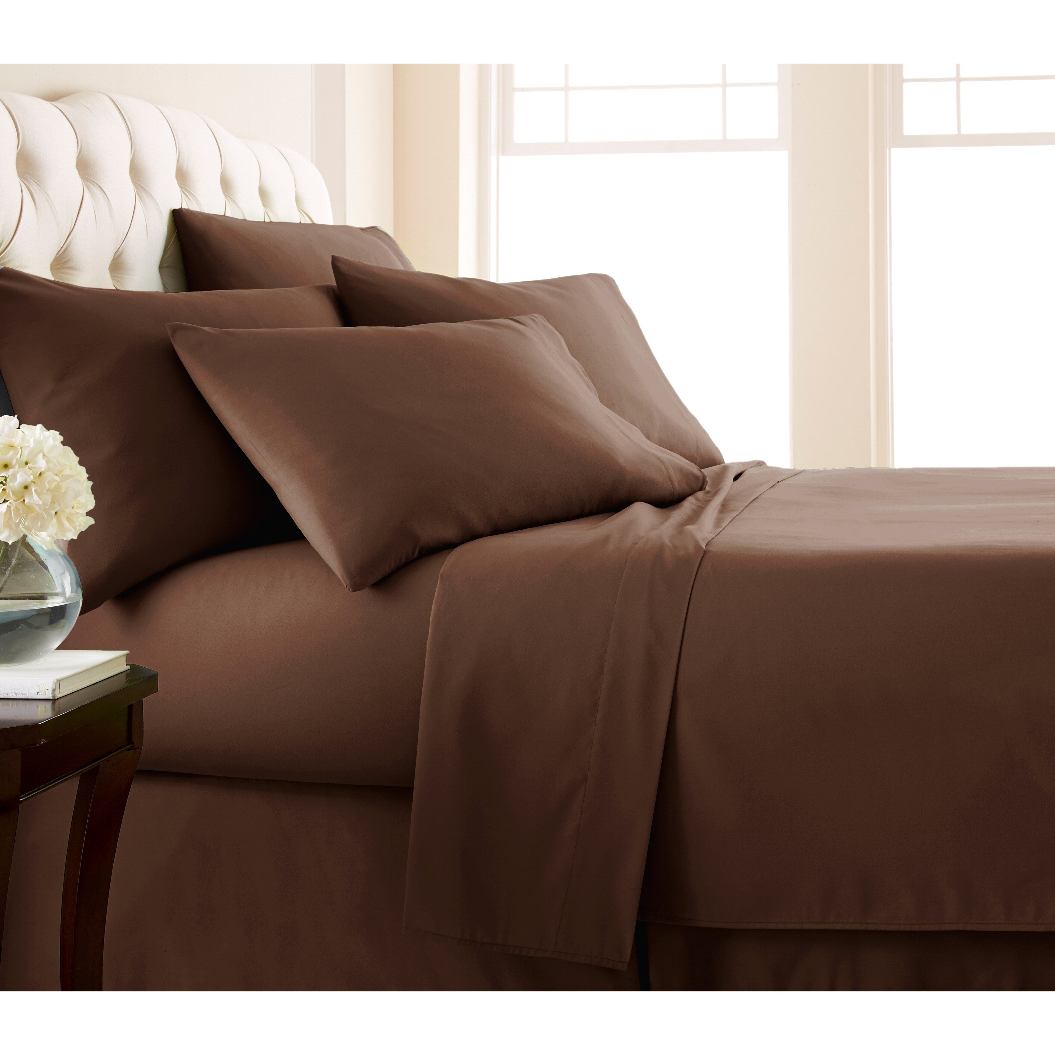 Ensemble de draps ultra-doux 7 pièces pour matelas ajustable Split King