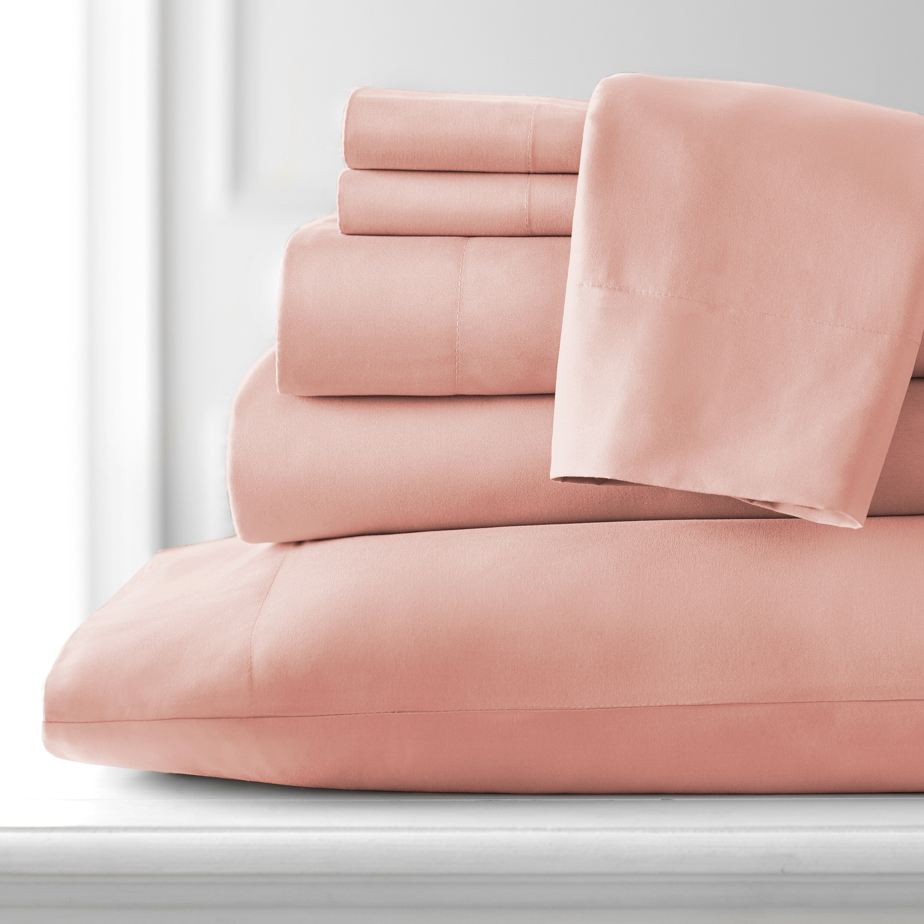Ensemble de draps ultra-doux 7 pièces pour matelas ajustable Split King
