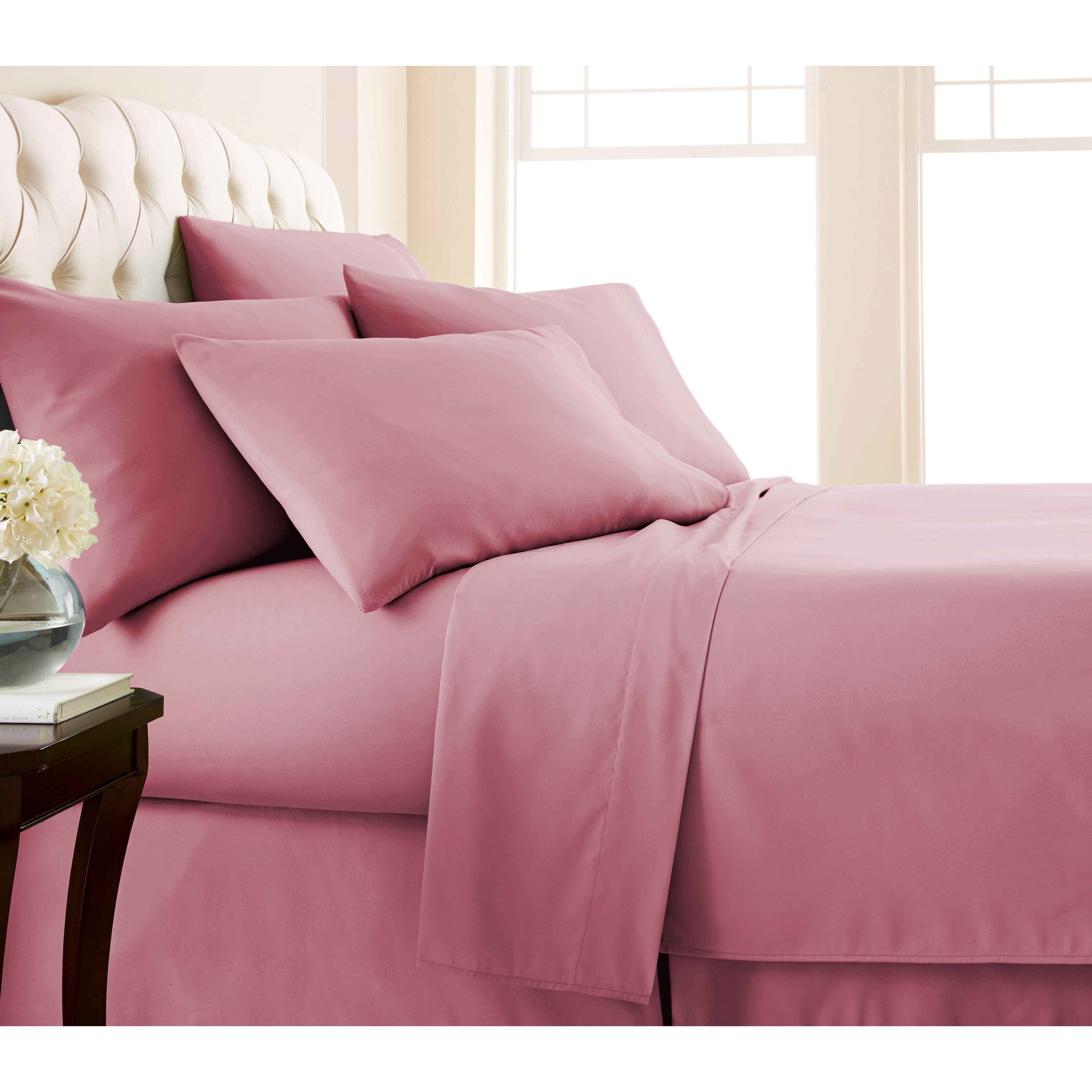 Ensemble de draps ultra-doux 7 pièces pour matelas ajustable Split King