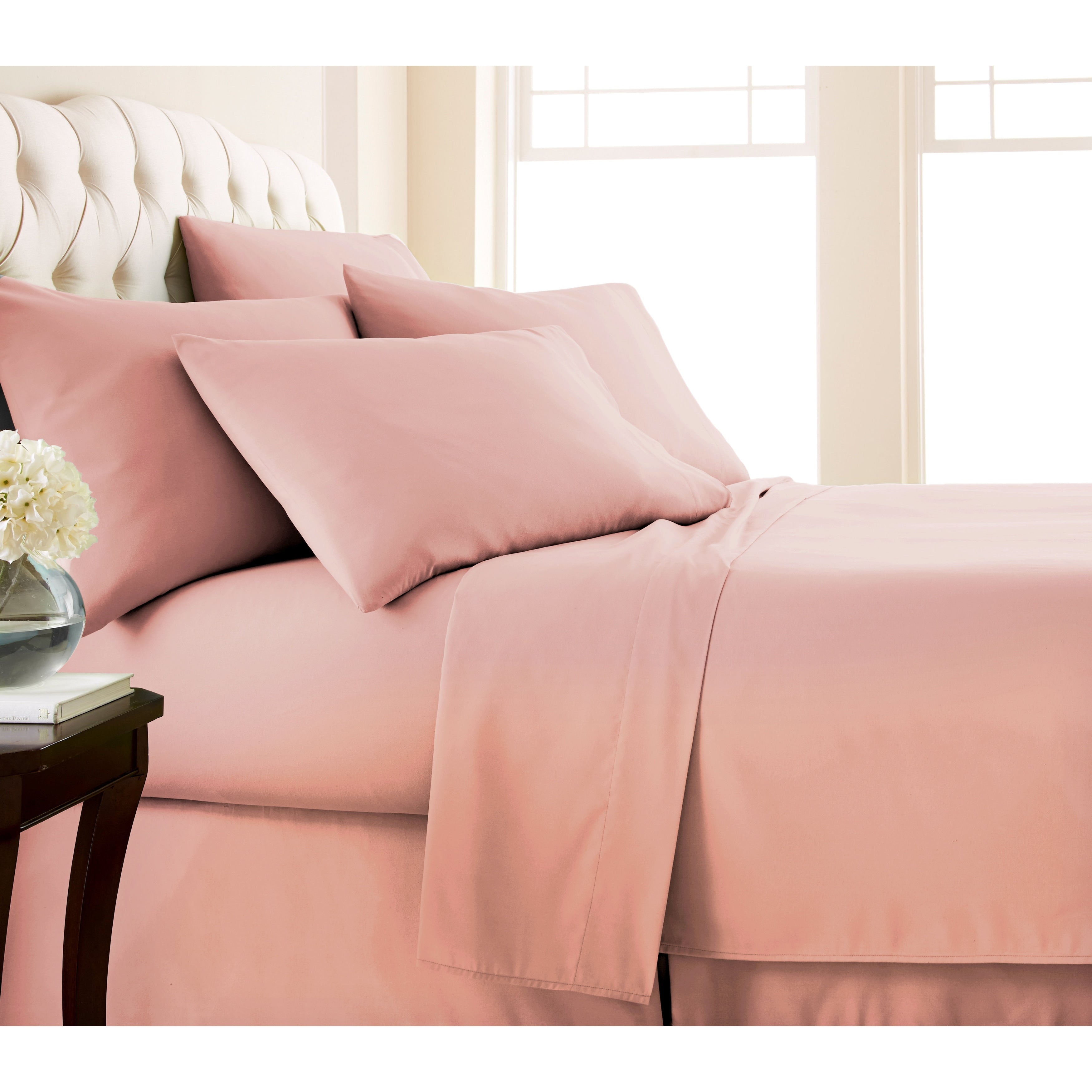 Ensemble de draps ultra-doux 7 pièces pour matelas ajustable Split King