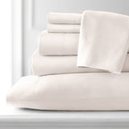 Ensemble de draps ultra-doux 7 pièces pour matelas ajustable Split King