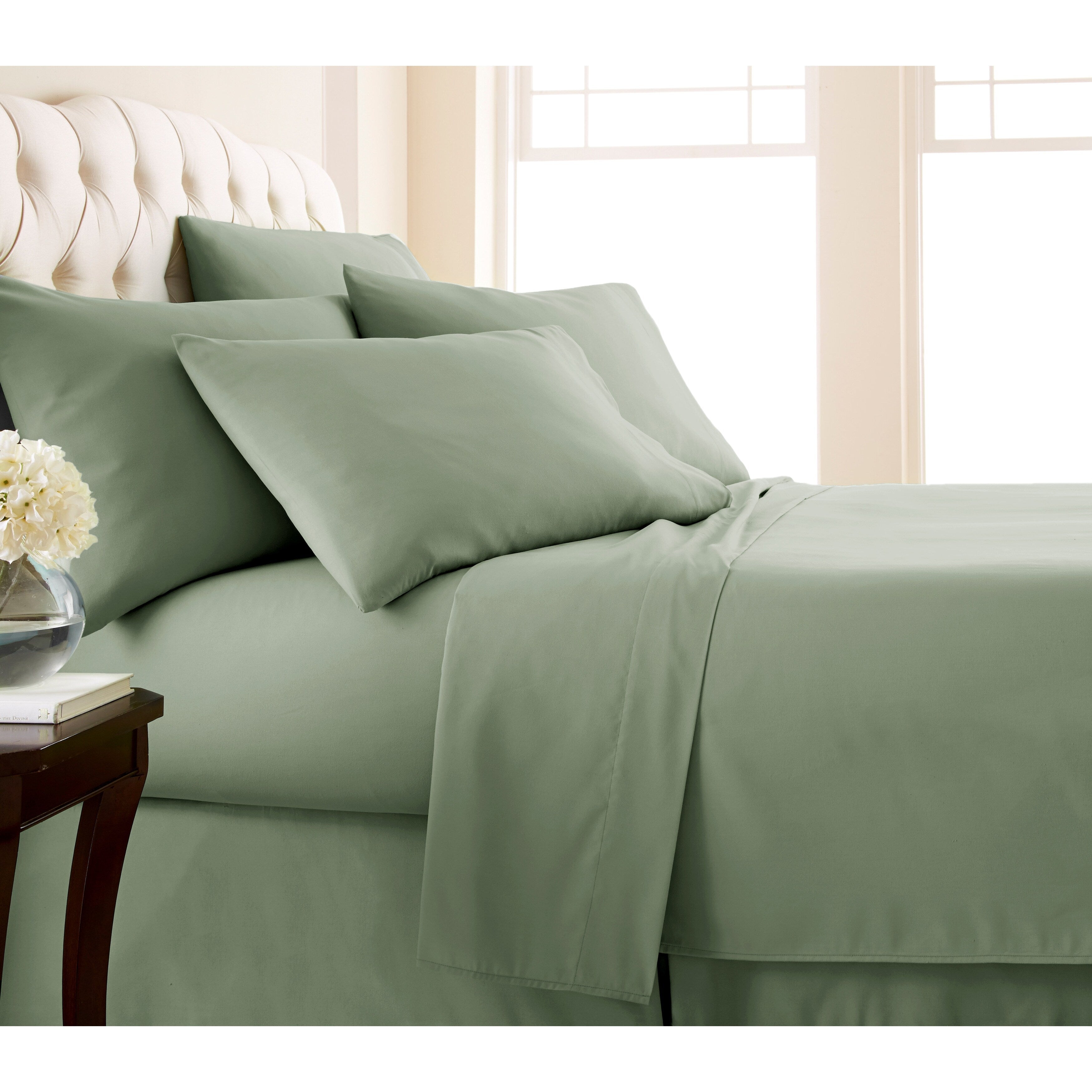 Ensemble de draps ultra-doux 7 pièces pour matelas ajustable Split King