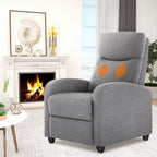 Fauteuil inclinable réglable avec 8 modes de massage et soutien lombaire pour la relaxation et le cinéma maison
