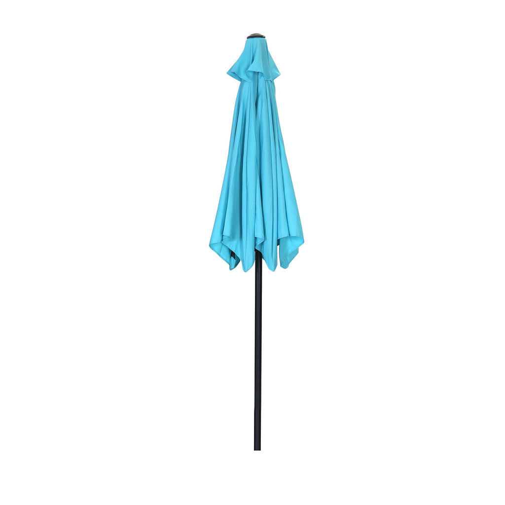 Parasol de terrasse Ainfox de 2,3 m, parasol d'extérieur inclinable multicolore sans base