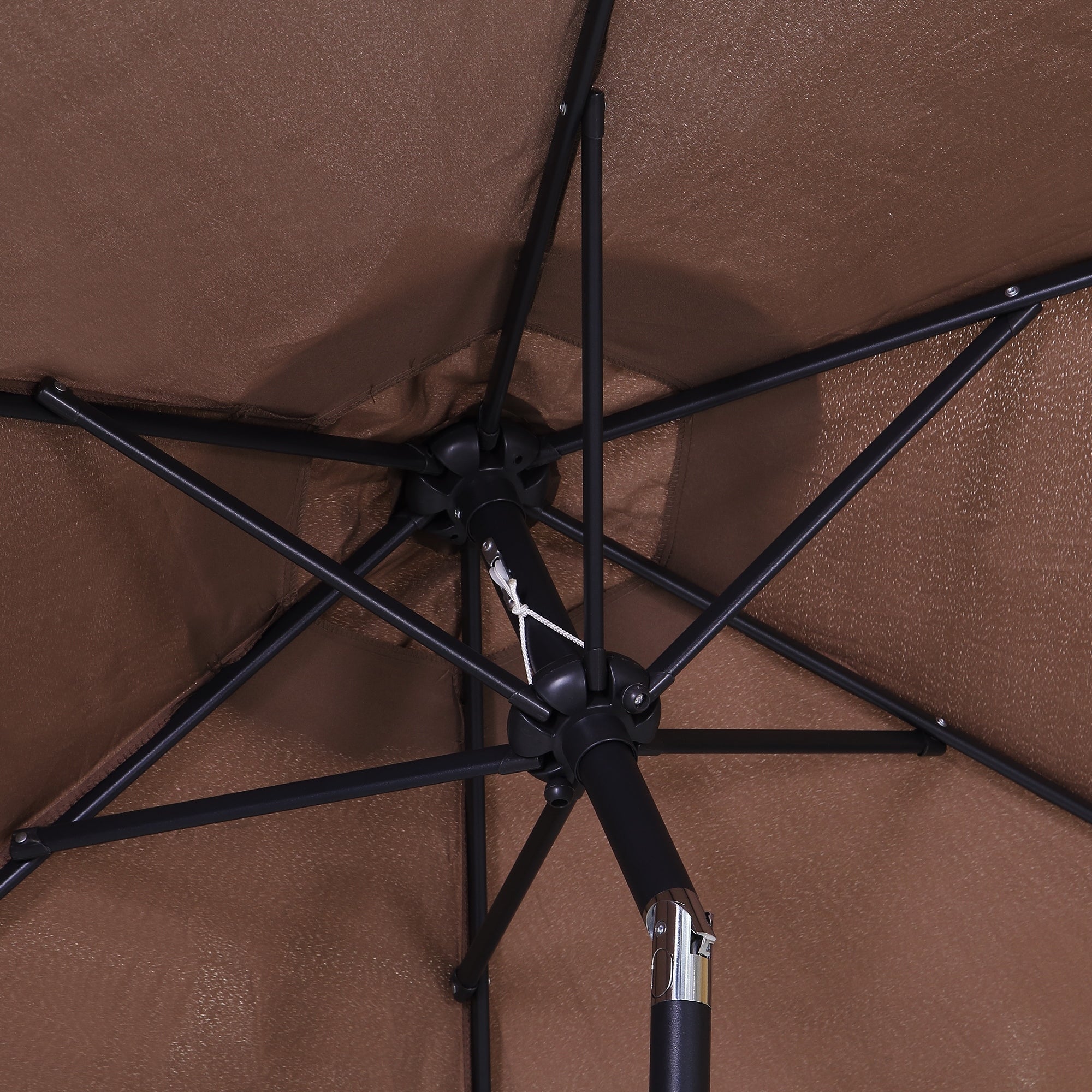 Parasol de terrasse Ainfox de 2,3 m, parasol d'extérieur inclinable multicolore sans base