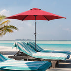 Parasol de terrasse Ainfox de 2,3 m, parasol d'extérieur inclinable multicolore sans base
