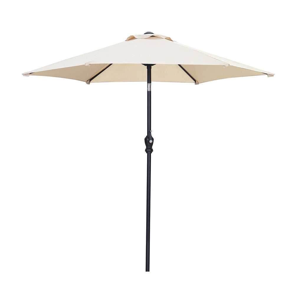 Parasol de terrasse Ainfox de 2,3 m, parasol d'extérieur inclinable multicolore sans base